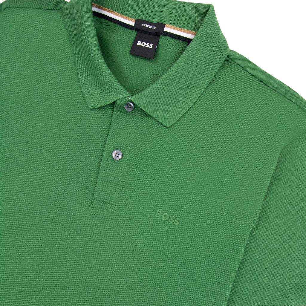 Hugo Boss Parlay 147 Mercerised Polo Shirt Forest Green 348