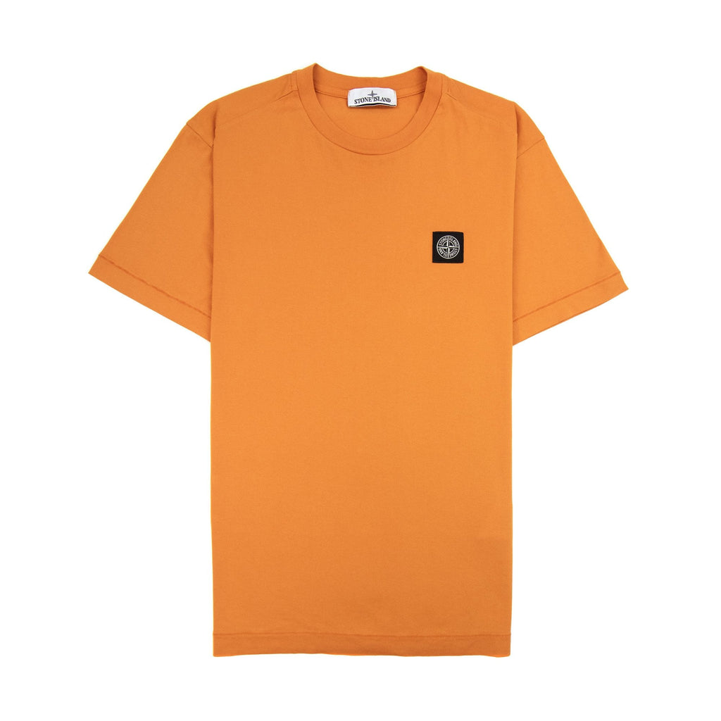 Stone Island Small Logo Patch T-Shirt Orange V0032