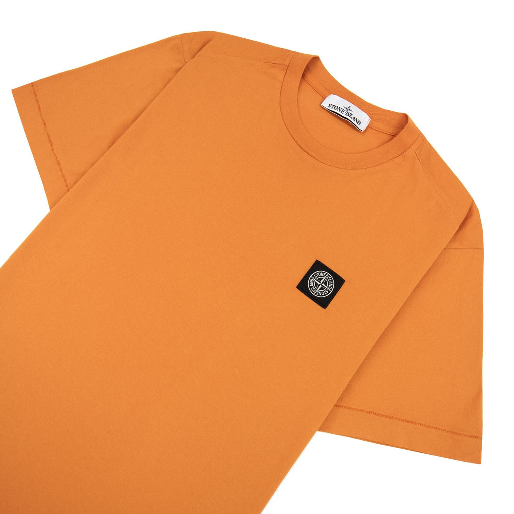 Stone Island Small Logo Patch T-Shirt Orange V0032