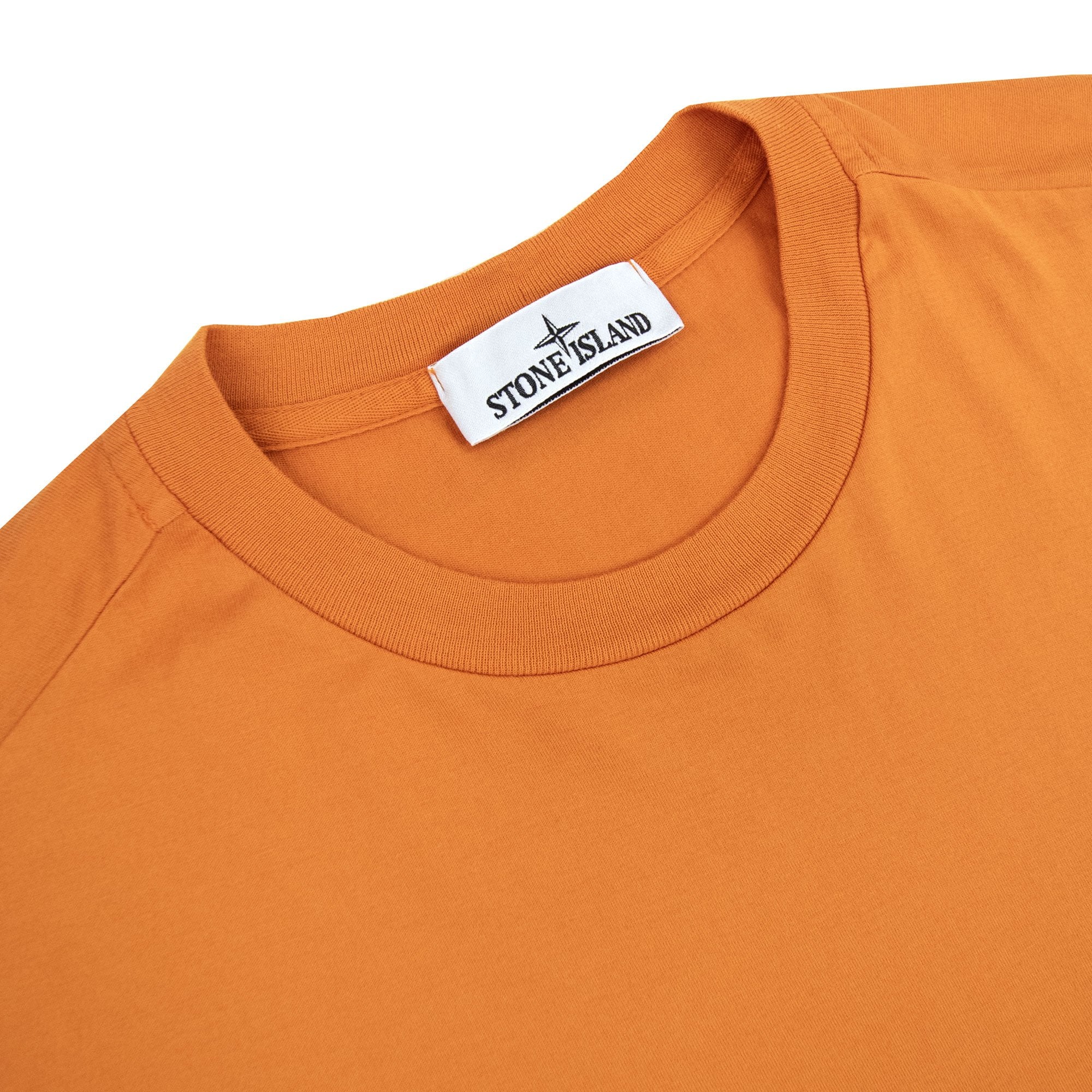 Stone Island Small Logo Patch T-Shirt Orange V0032