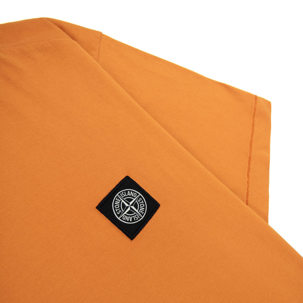Stone Island Small Logo Patch T-Shirt Orange V0032