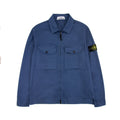 Stone Island 10812 Front Pocket Regular Fit Overshirt Blue V0024
