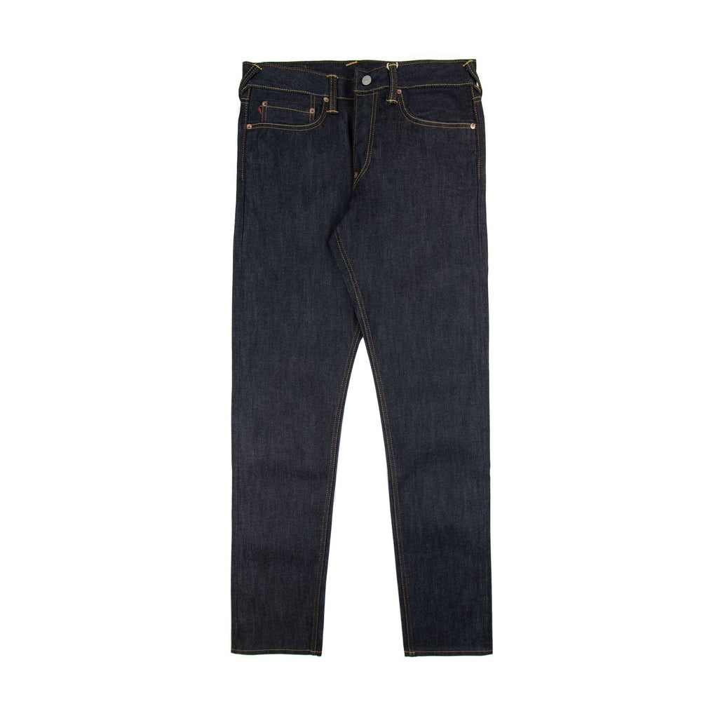 Evisu Seagull Embossed Printed Carrot Fit Jeans Indigo