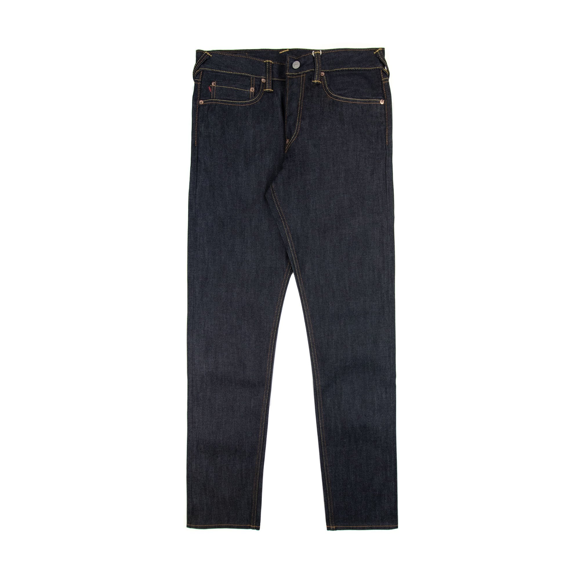 Evisu Seagull Embossed Printed Carrot Fit Jeans Indigo