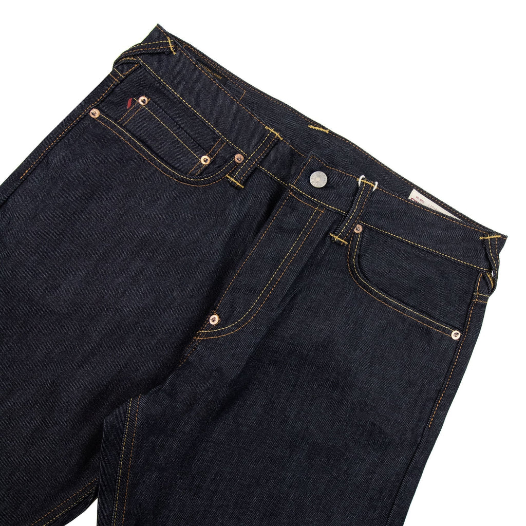 Evisu Seagull Embossed Printed Carrot Fit Jeans Indigo