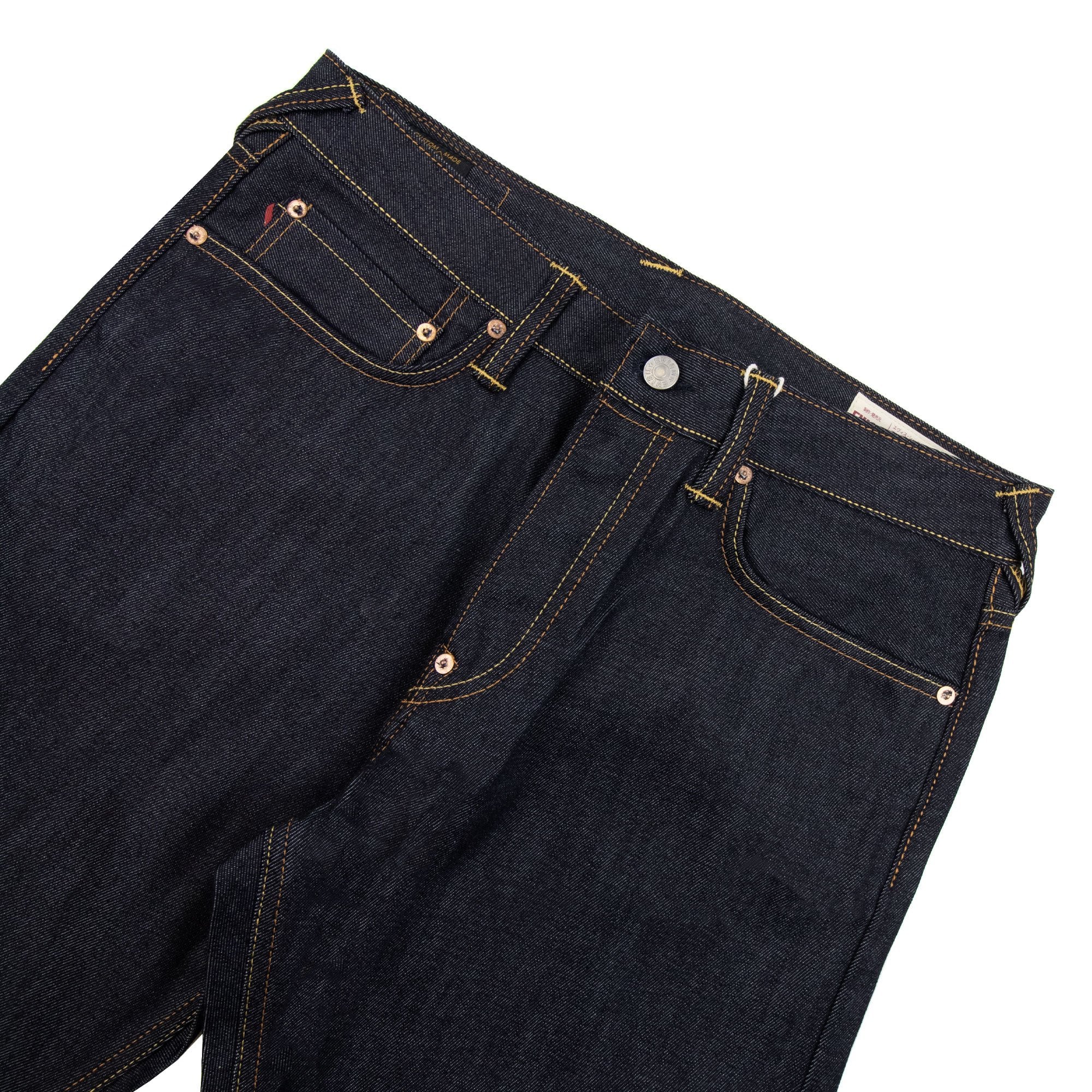 Evisu Seagull Embossed Printed Carrot Fit Jeans Indigo