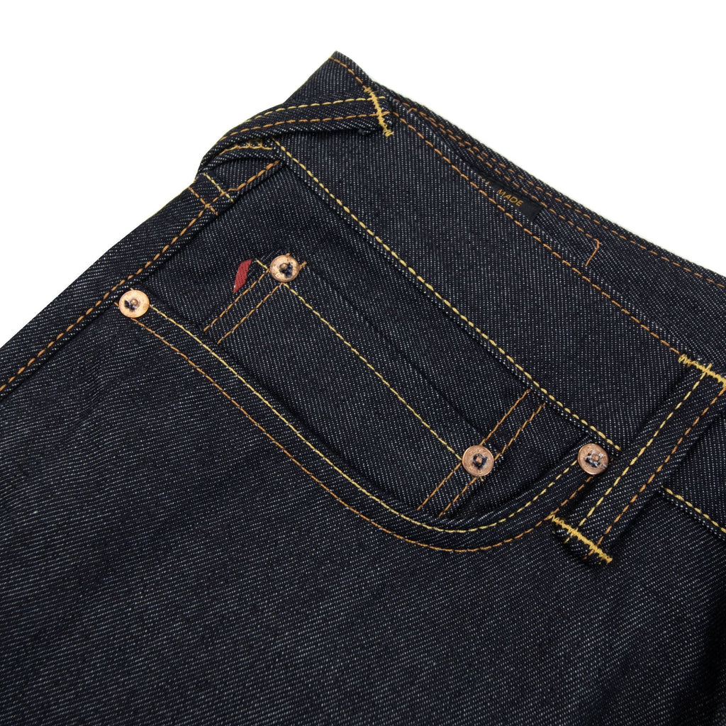 Evisu Seagull Embossed Printed Carrot Fit Jeans Indigo