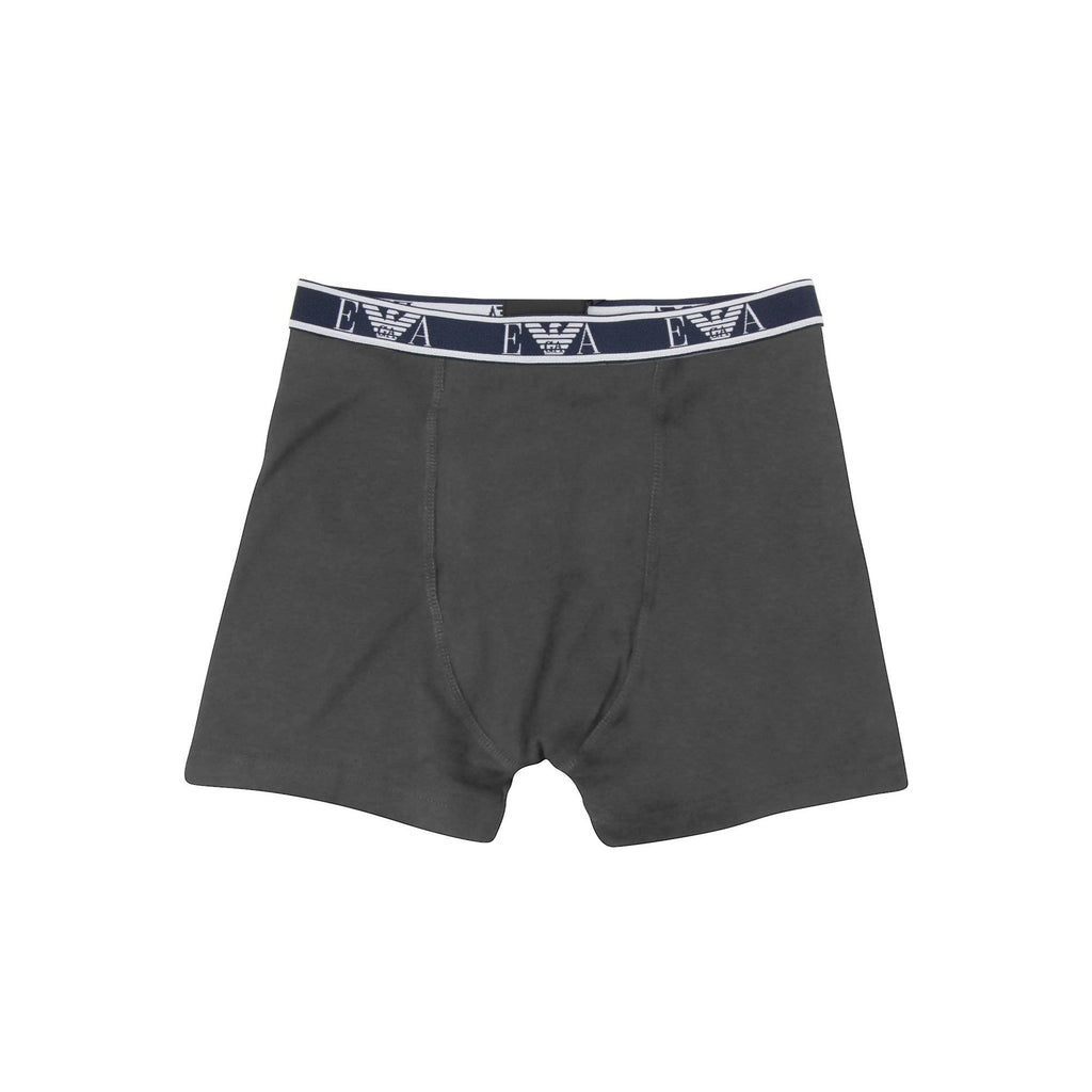 Emporio Armani 3 Pack Stretch Cotton Boxers Antrhacite Navy Khaki