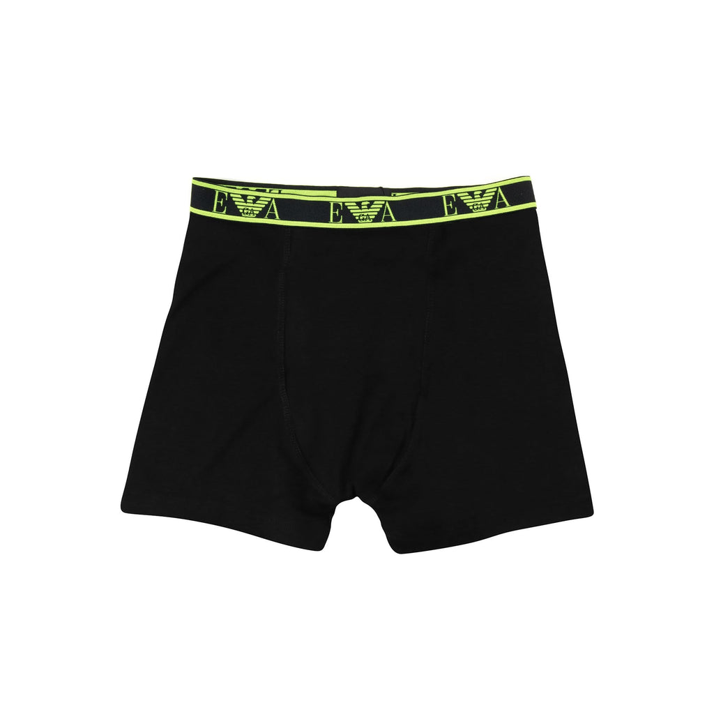 Emporio Armani 3 Pack Stretch Cotton Boxers Black/black