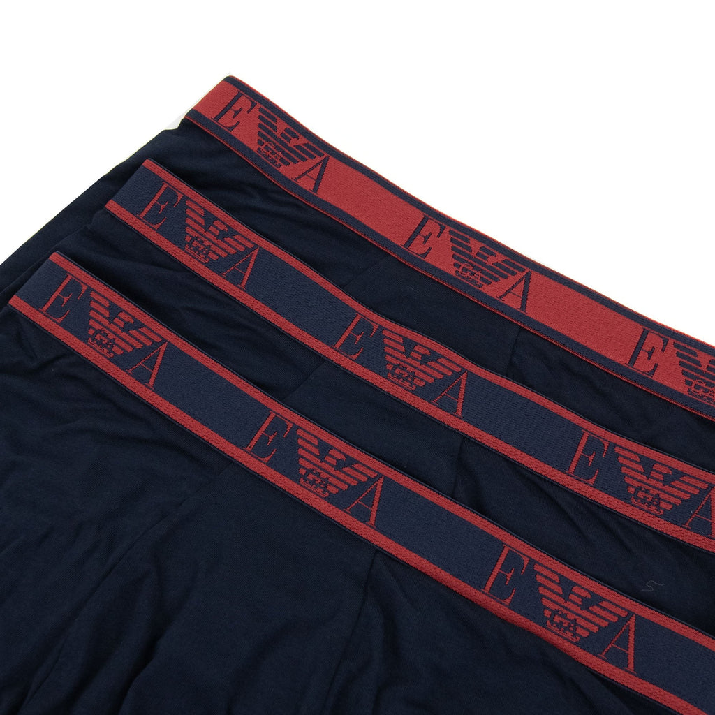 Emporio Armani 3 Pack Stretch Cotton Shorts Marine/marine