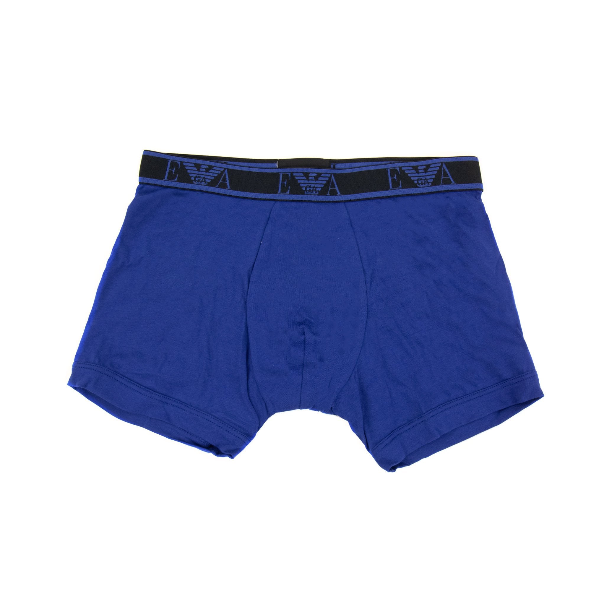 Emporio Armani 2 Pack Stretch Cotton Boxer Black Mazarine