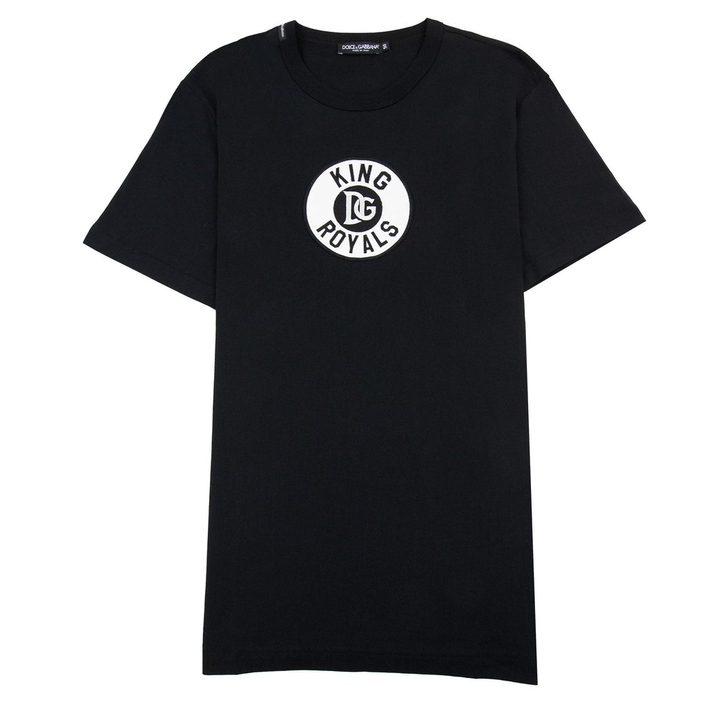 Dolce & Gabbana King Royals Embroidered T Shirt Black