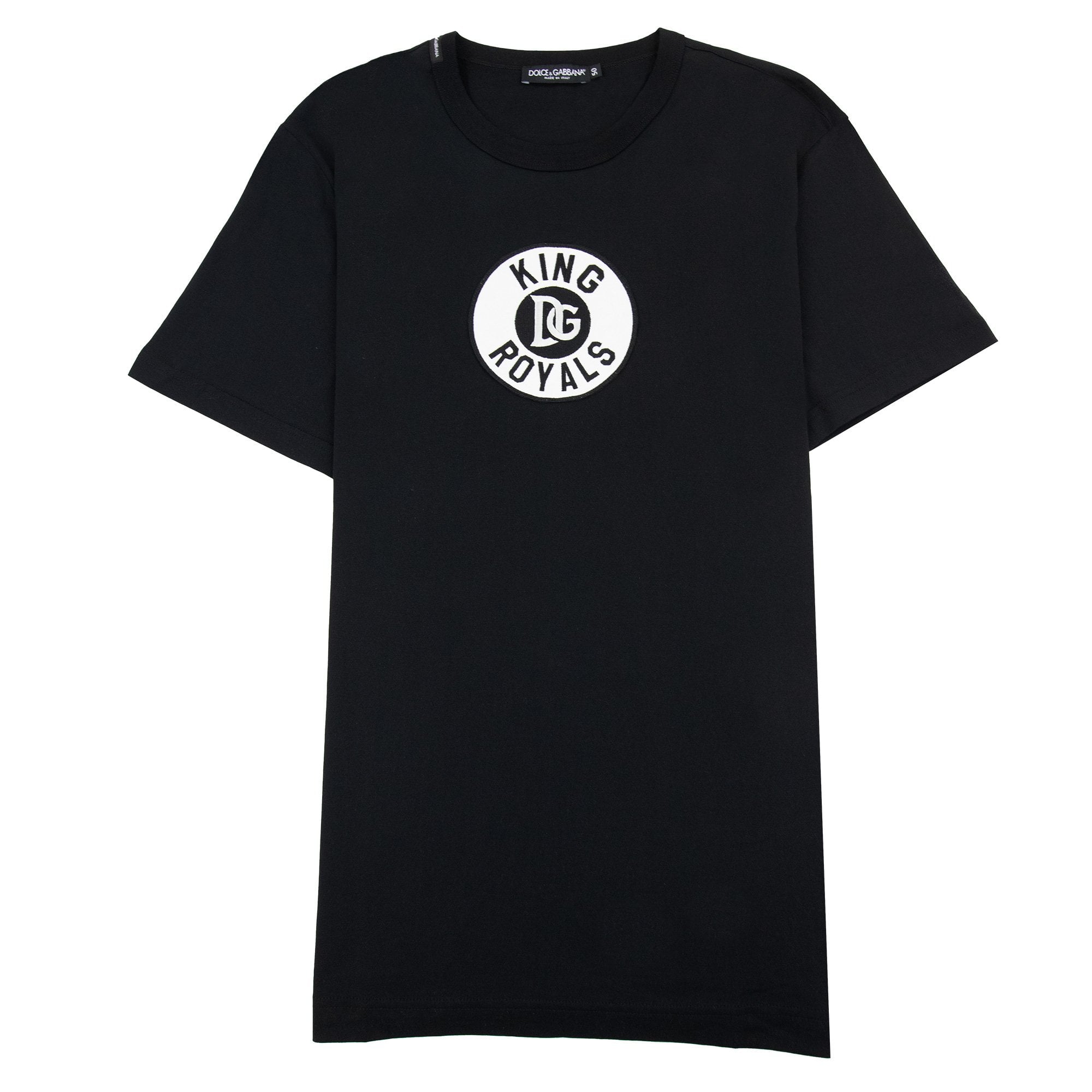 Dolce & Gabbana King Royals Embroidered T Shirt Black