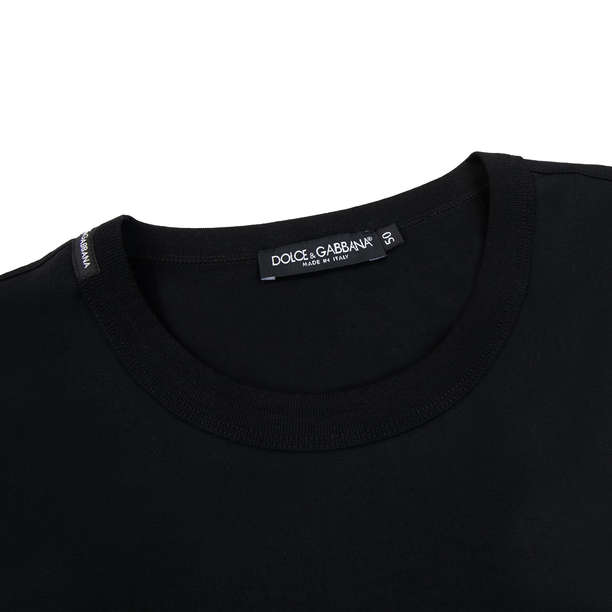 Dolce & Gabbana King Royals Embroidered T Shirt Black