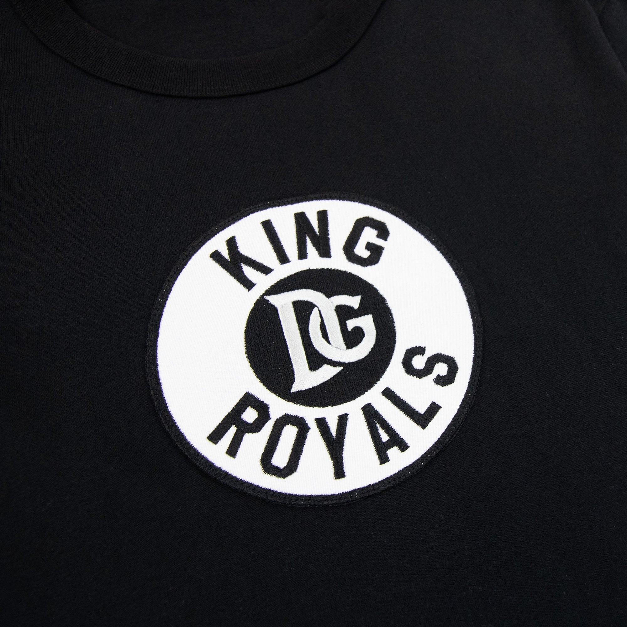 Dolce & Gabbana King Royals Embroidered T Shirt Black