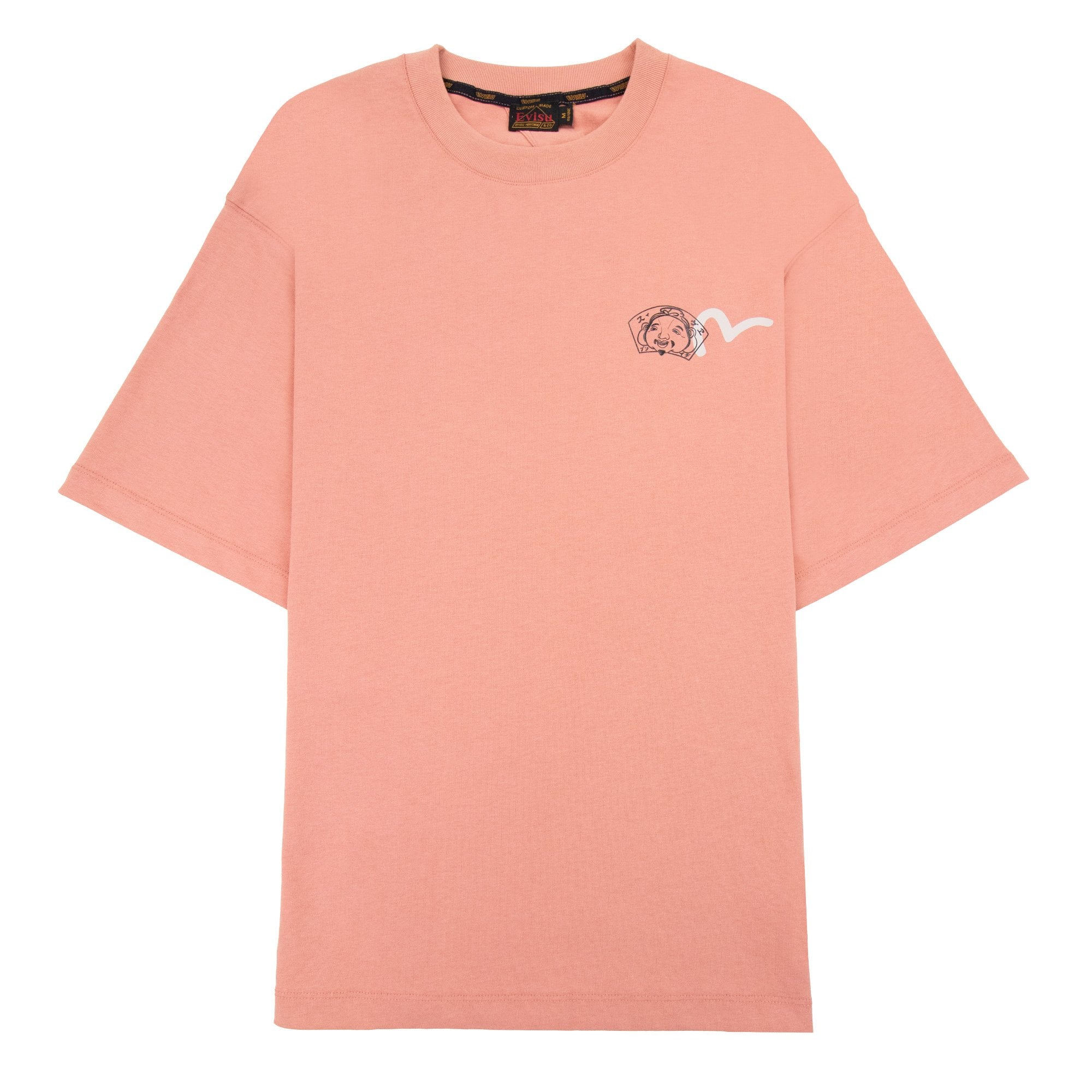 Evisu Social Media Inspired Print T Shirt Dusty Pink