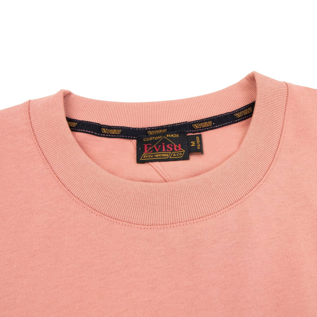 Evisu Social Media Inspired Print T Shirt Dusty Pink