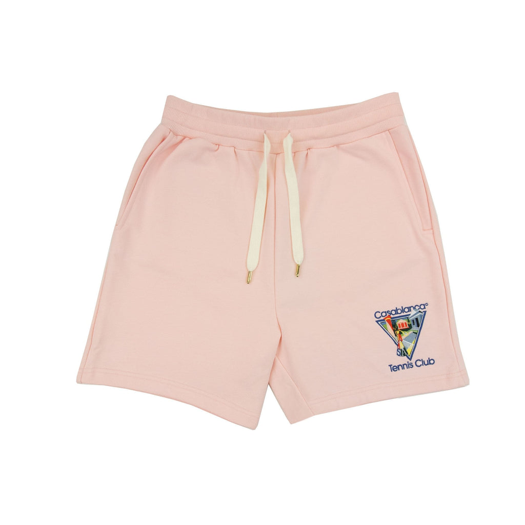 Casablanca La Joueuse Embroidered Shorts Pink