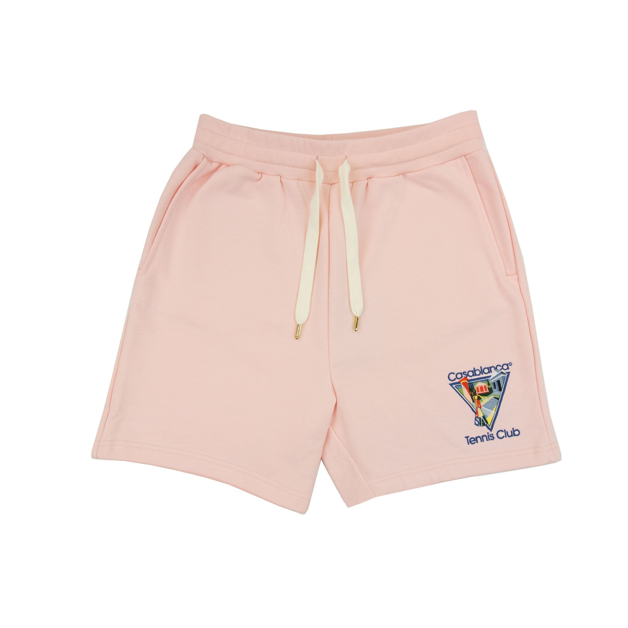 Casablanca La Joueuse Embroidered Shorts Pink