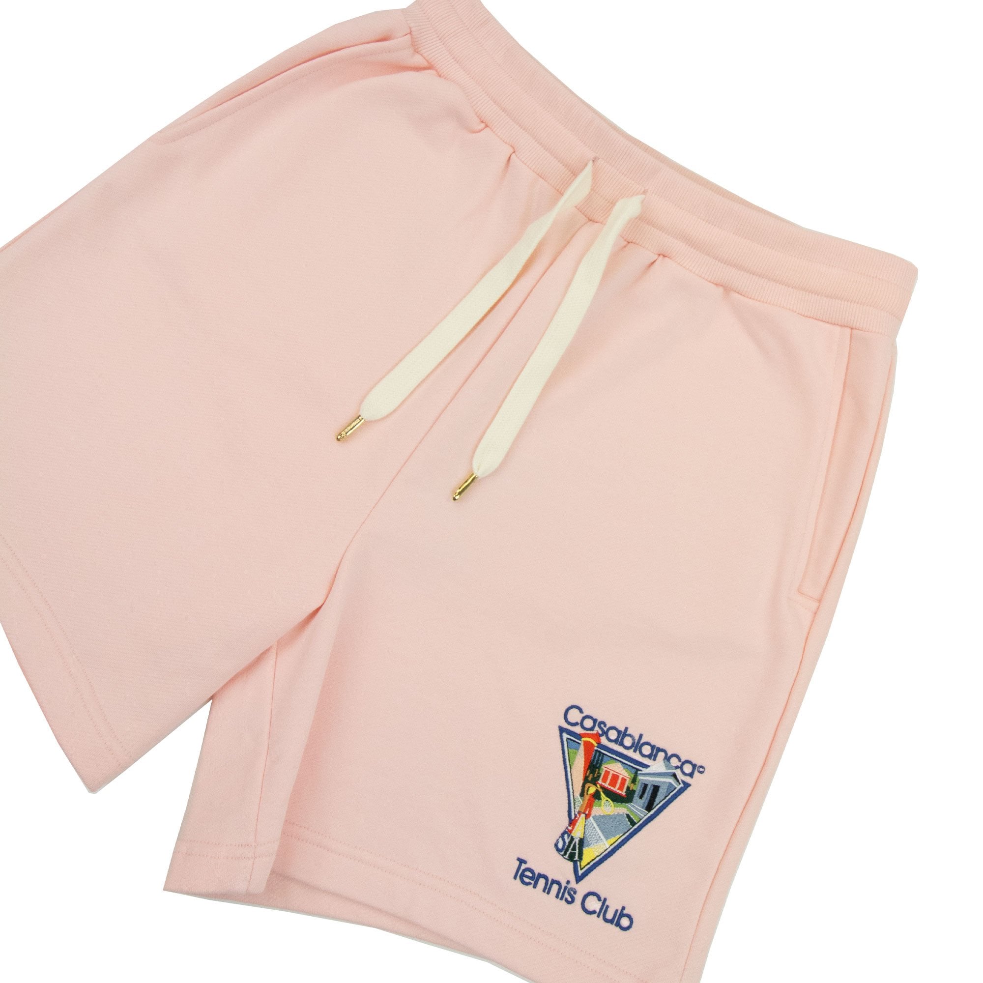 Casablanca La Joueuse Embroidered Shorts Pink