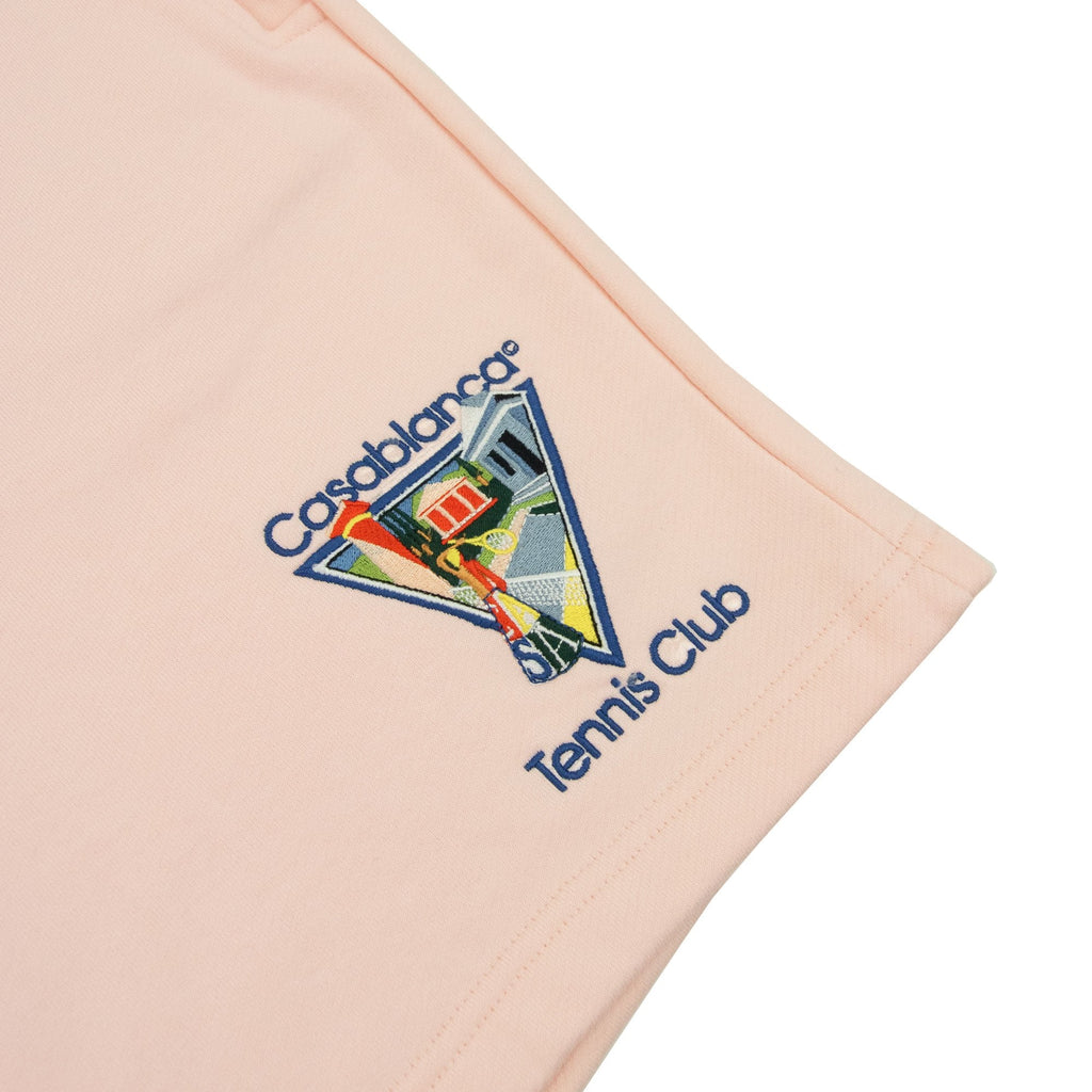 Casablanca La Joueuse Embroidered Shorts Pink