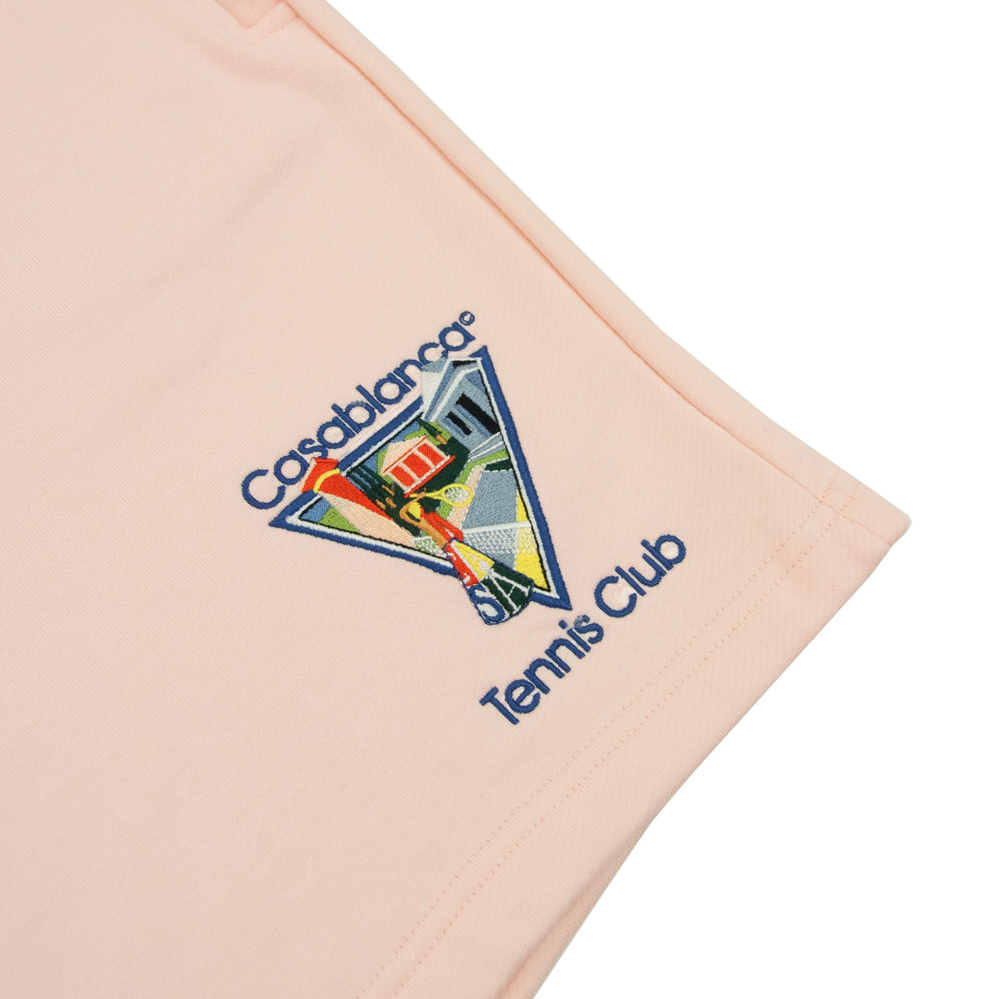 Casablanca La Joueuse Embroidered Shorts Pink