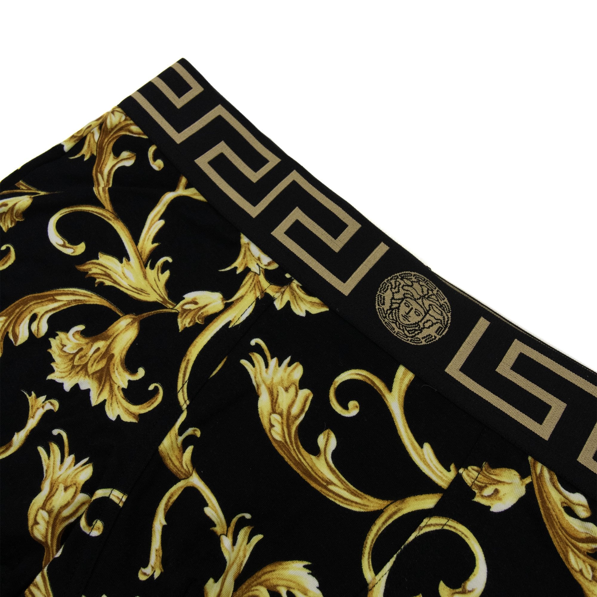 Versace Barocco Low Rise Boxer Trunk Black/gold