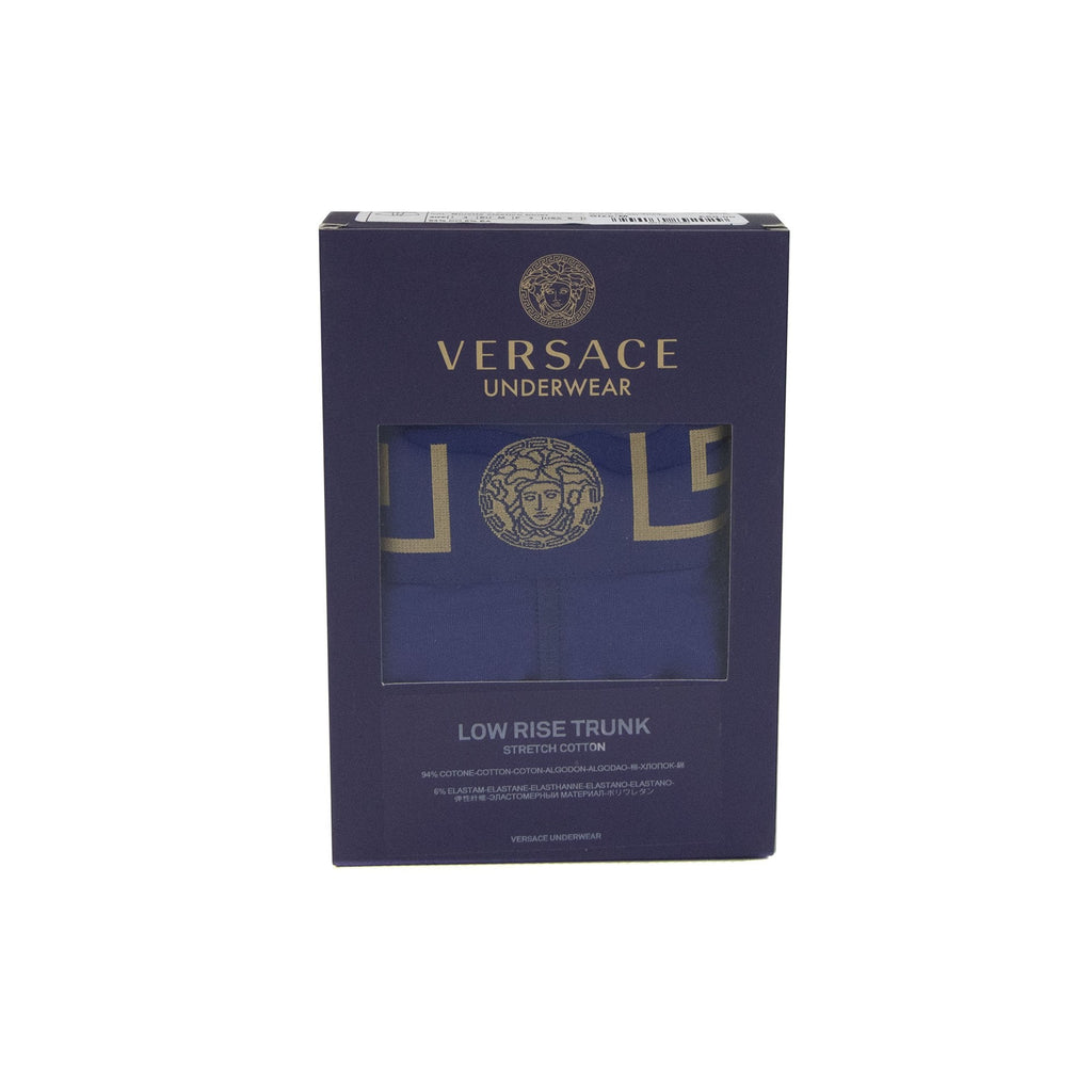 Versace Greca Border Trunks Blue