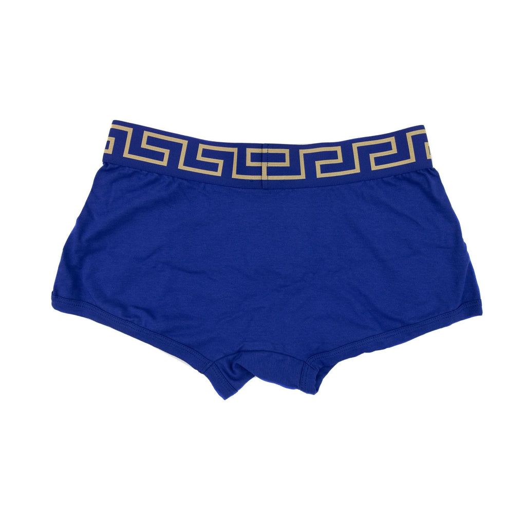 Versace Greca Border Trunks Blue