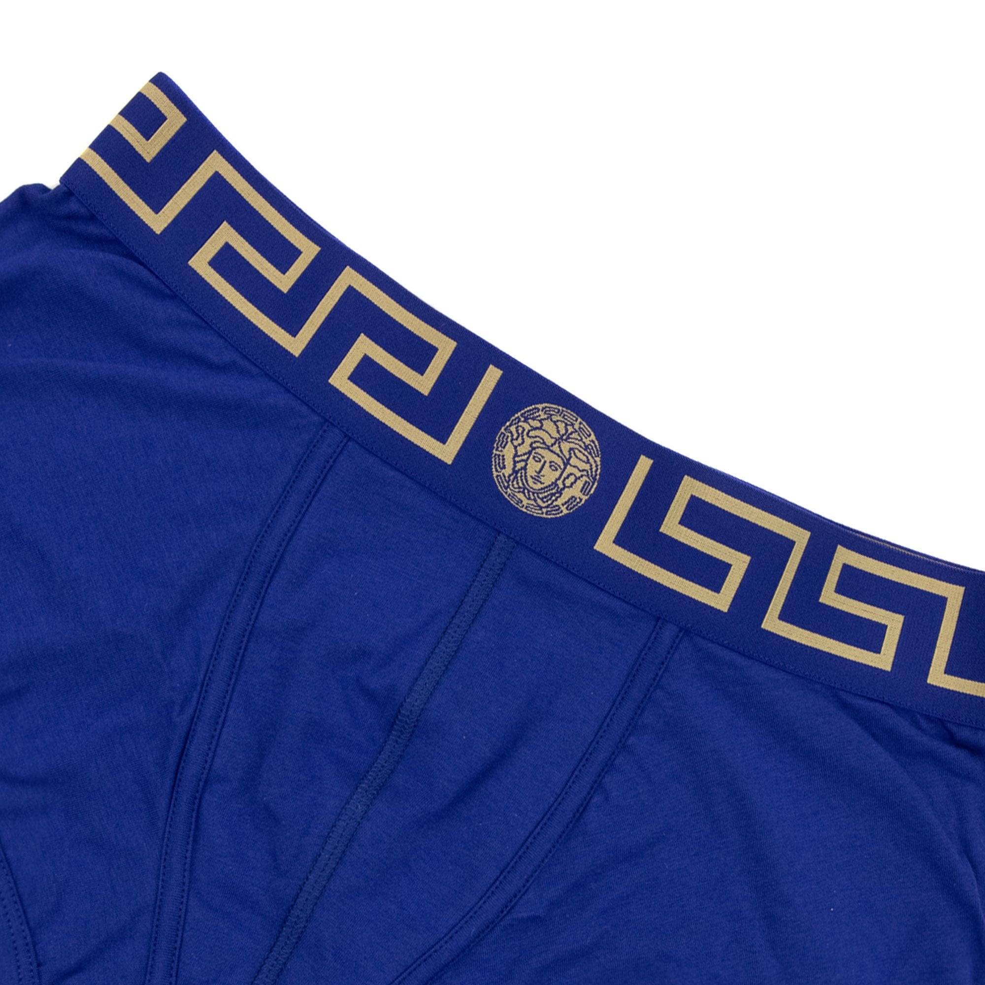Versace Greca Border Trunks Blue
