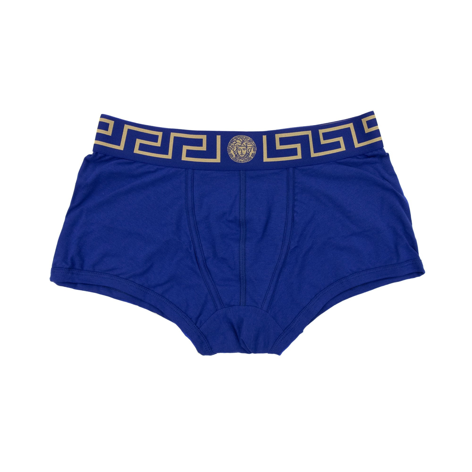 Versace Greca Border Trunks Blue