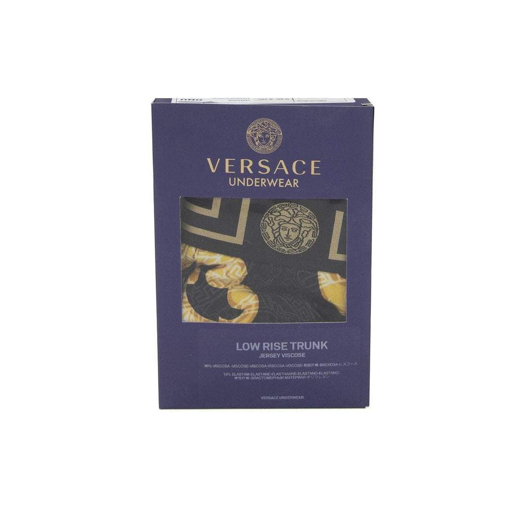 Versace Baroque Boxer Shorts Black