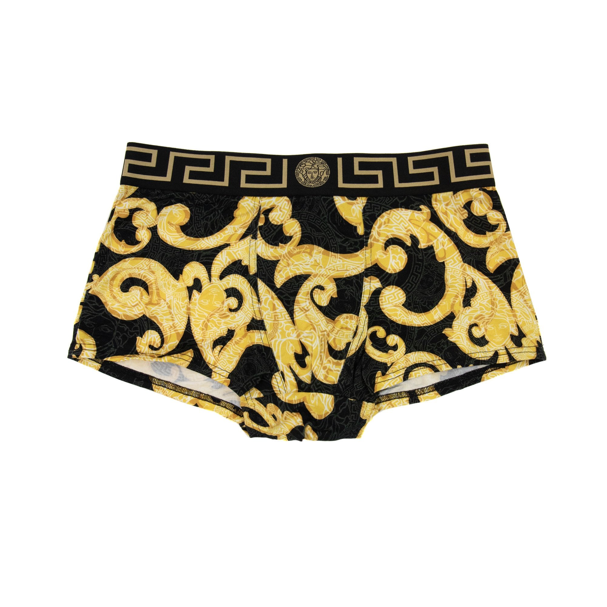 Versace Baroque Boxer Shorts Black