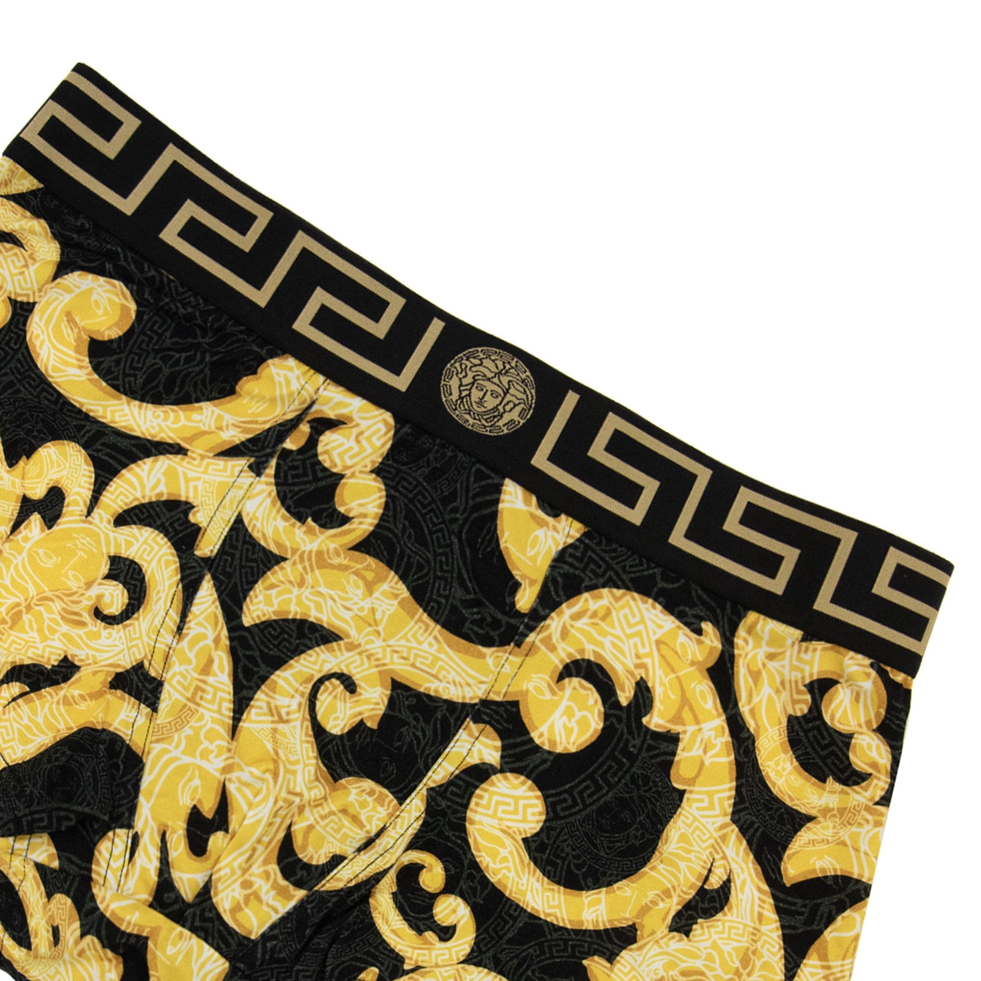 Versace Baroque Boxer Shorts Black