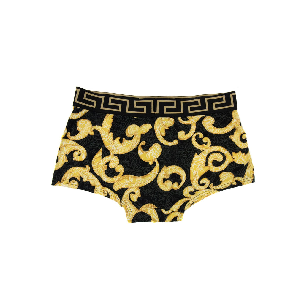 Versace Baroque Boxer Shorts Black