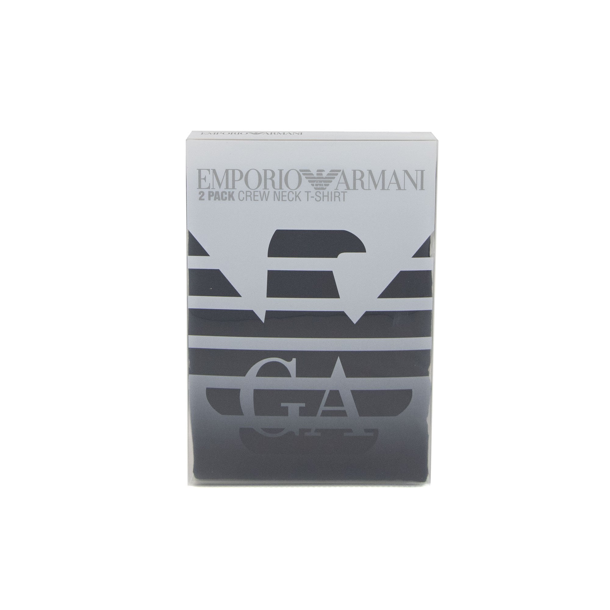 Emporio Armani 2 Pack Eagle Logo T Shirt Black/anthracite