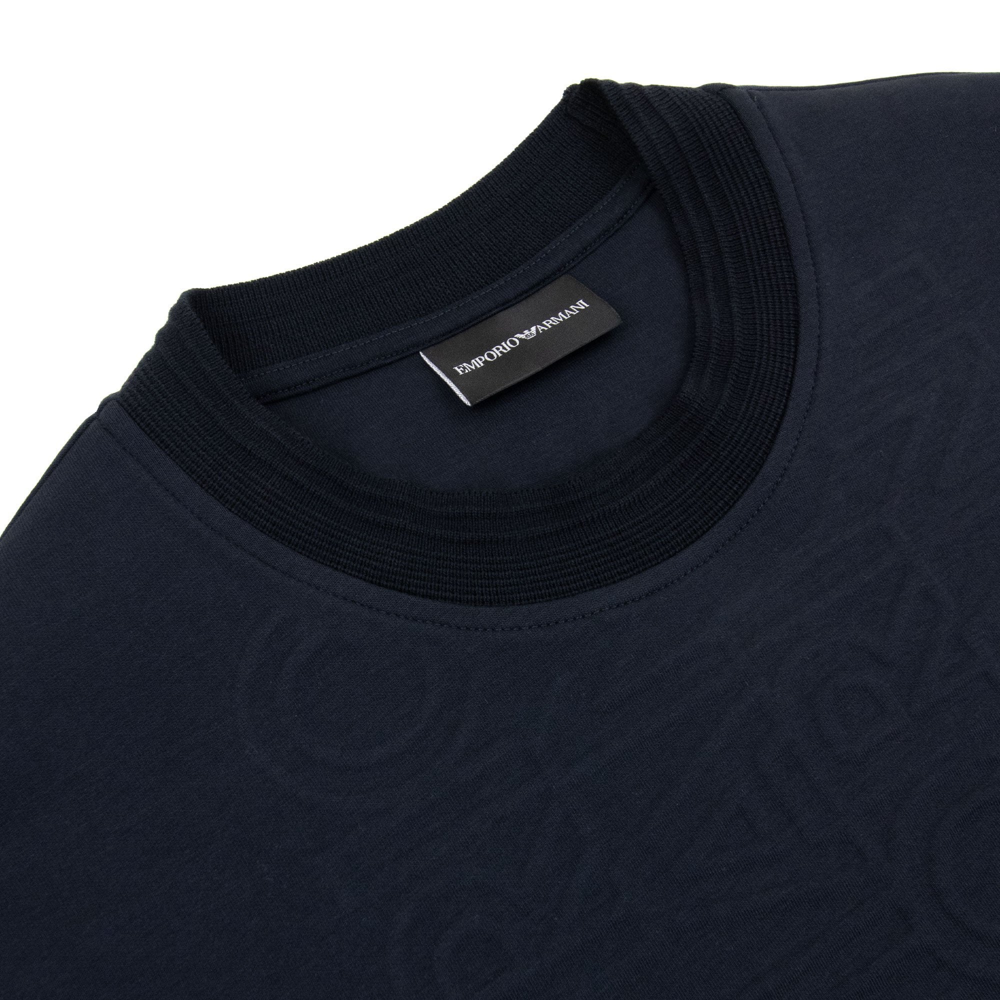 Emporio Armani Embossed Verical Logo Sweatshirt Navy