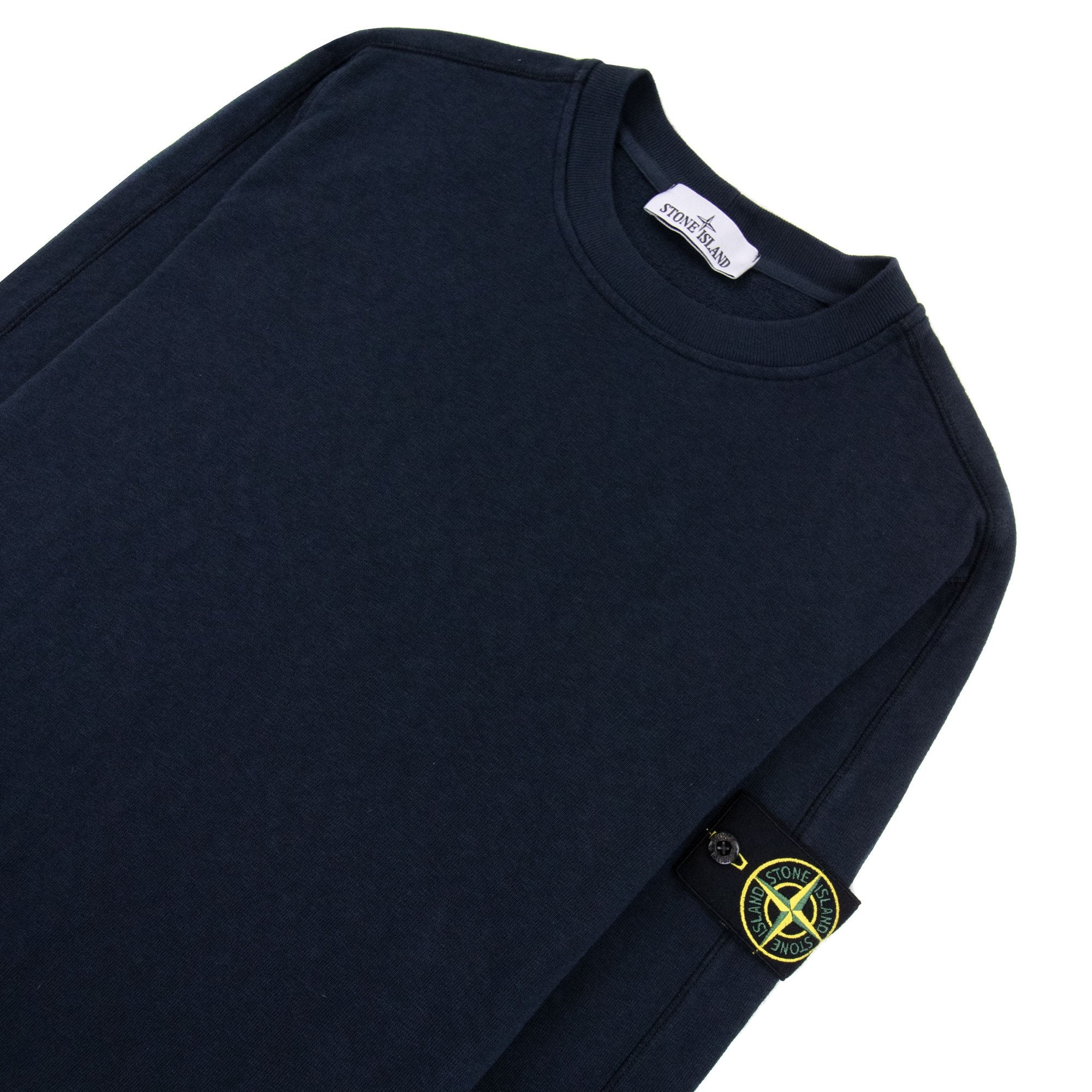 Stone Island 66060 Old Treatment Crewneck Sweatshirt Navy V0020