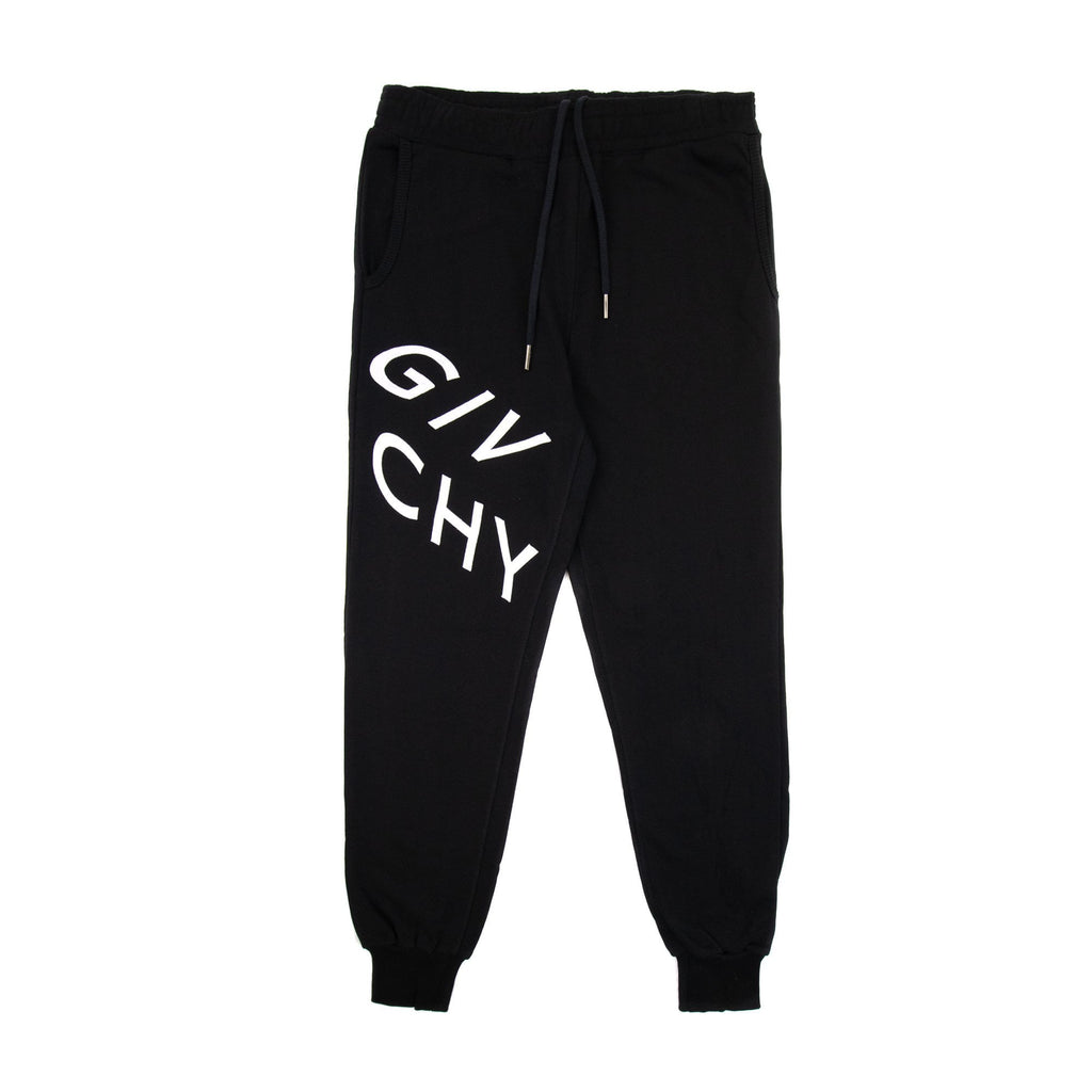 Givenchy Embroidered Reflected Logo Sweat Pants Black/white