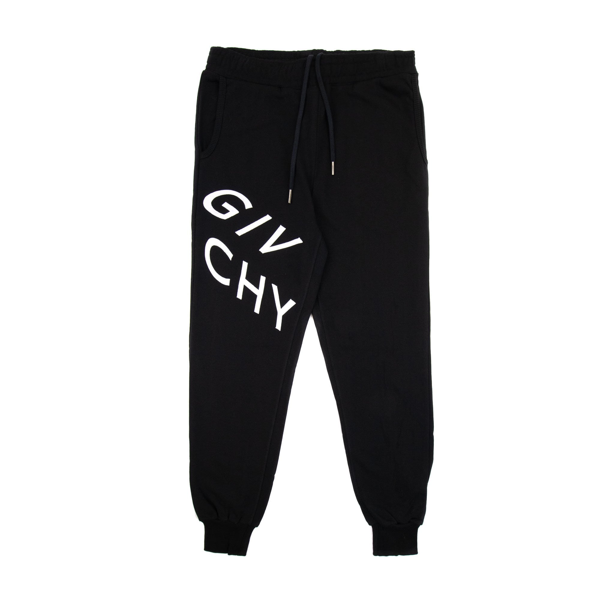 Givenchy Embroidered Reflected Logo Sweat Pants Black/white