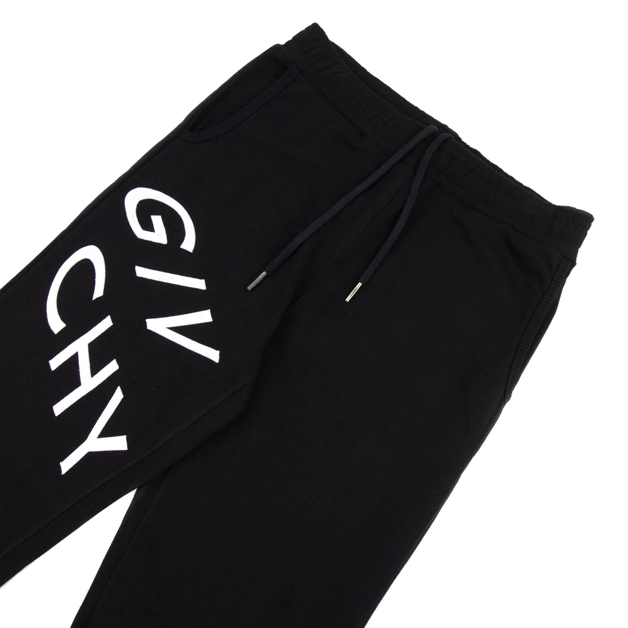 Givenchy Embroidered Reflected Logo Sweat Pants Black/white
