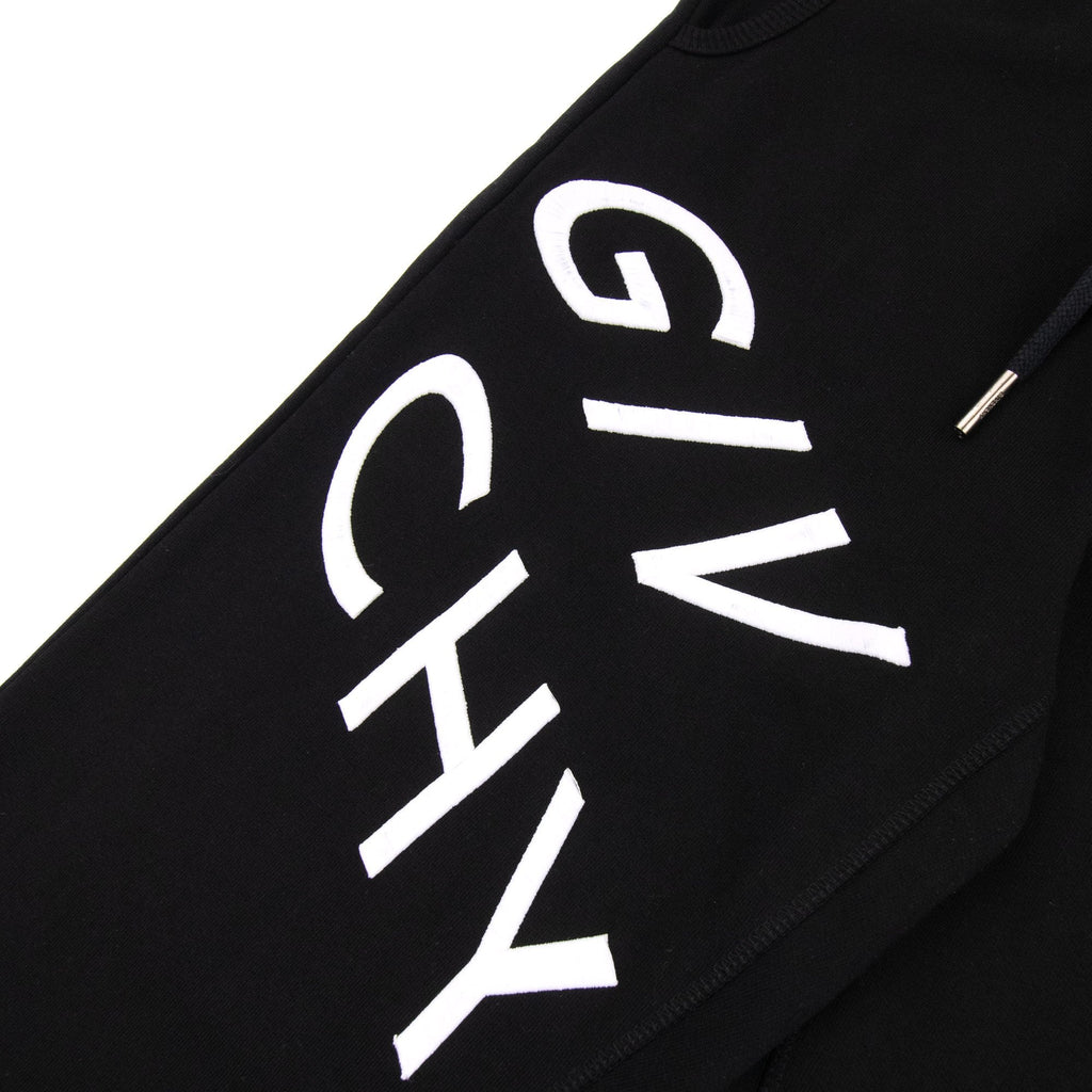 Givenchy Embroidered Reflected Logo Sweat Pants Black/white