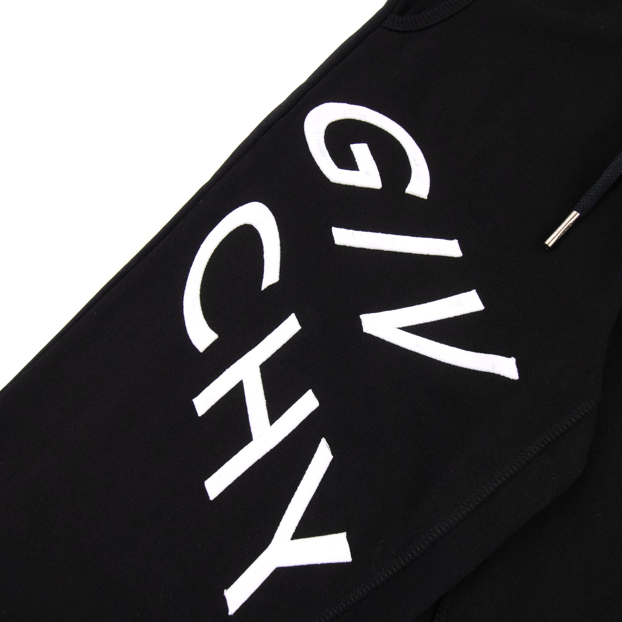 Givenchy Embroidered Reflected Logo Sweat Pants Black/white