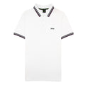 Hugo Boss Embroidered Logo Paddy Polo White 102