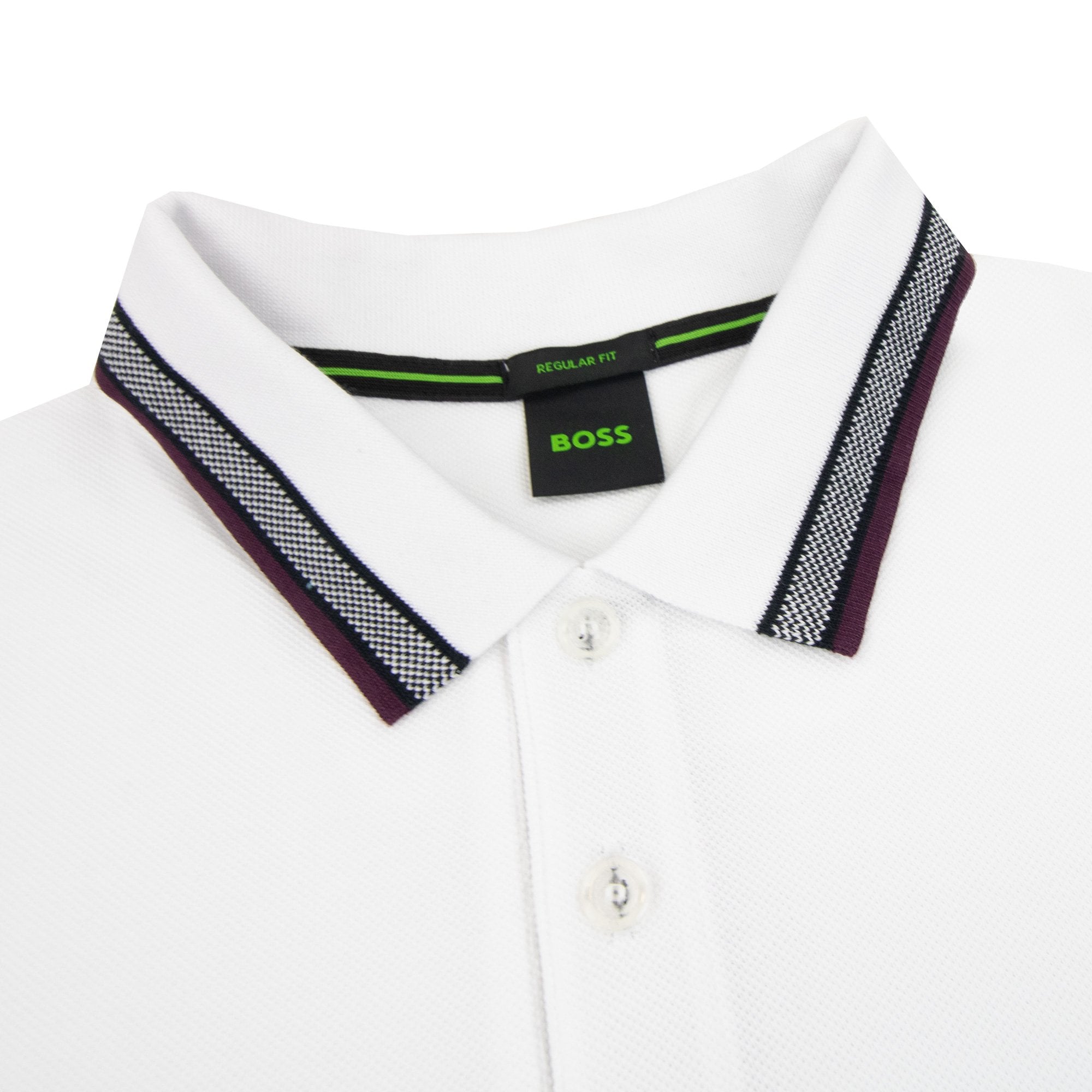 Hugo Boss Embroidered Logo Paddy Polo White 102