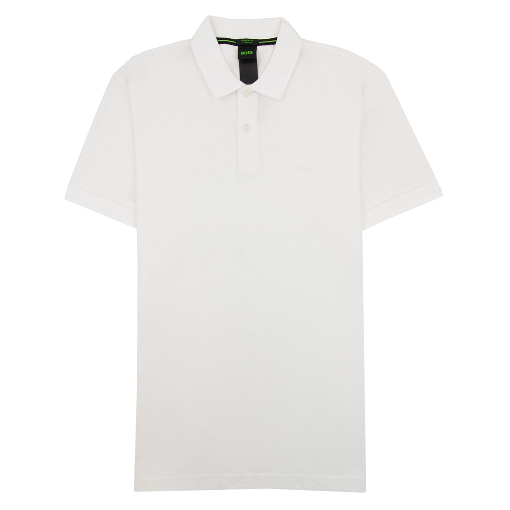 Hugo Boss Pio 1 Stretch Regular Fit Polo White 100