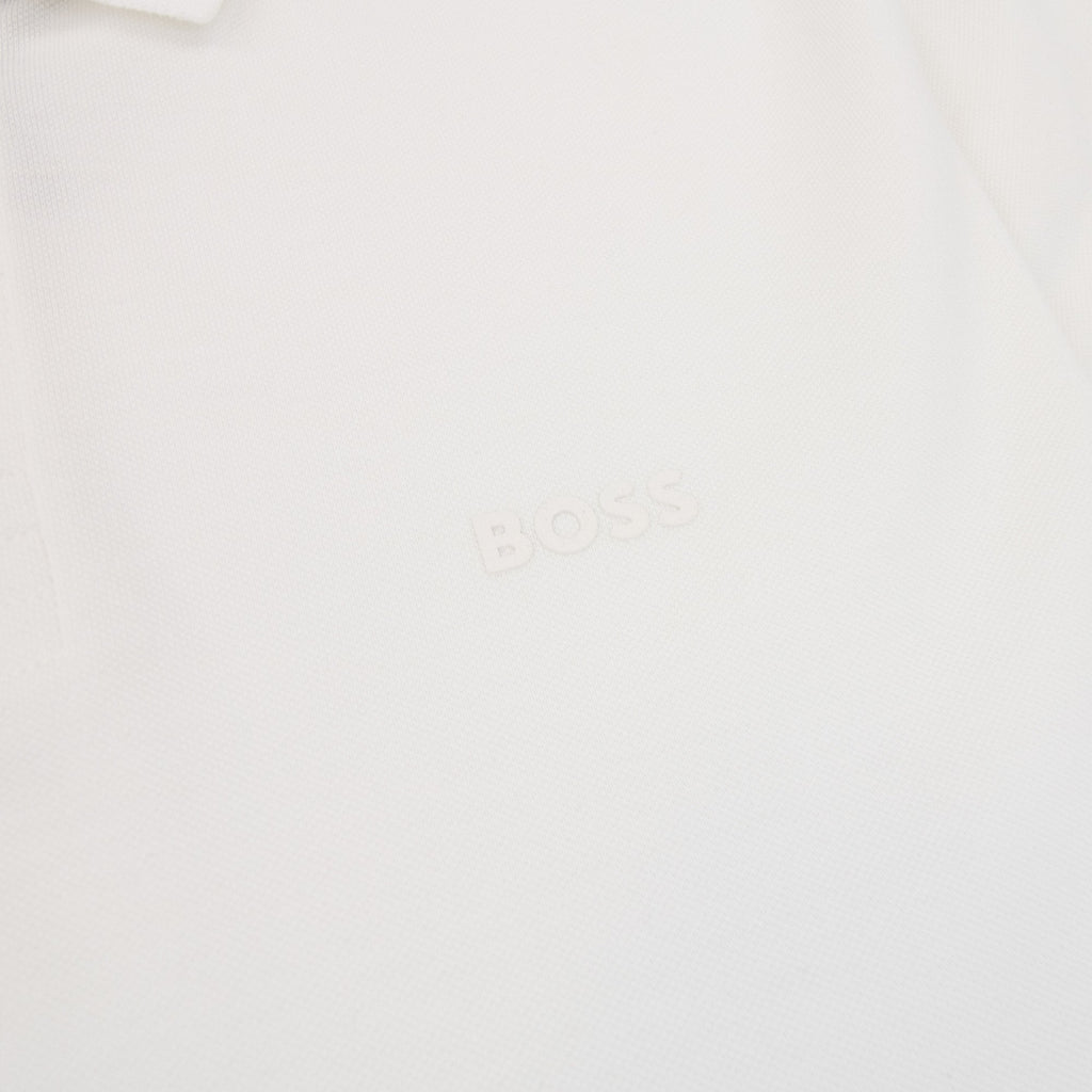 Hugo Boss Pio 1 Stretch Regular Fit Polo White 100
