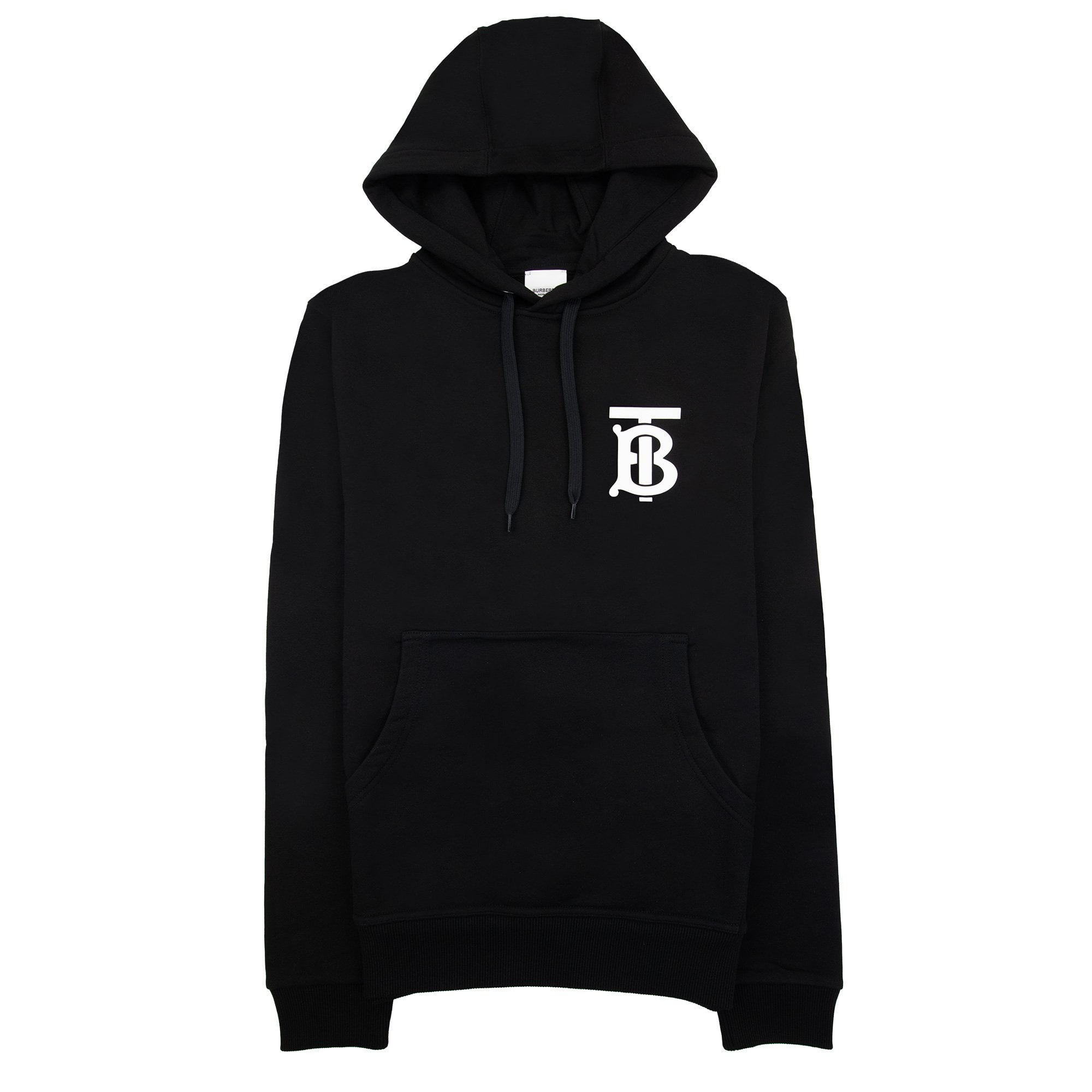 Burberry Landon Tb Logo Hoodied Sweatshirt Black