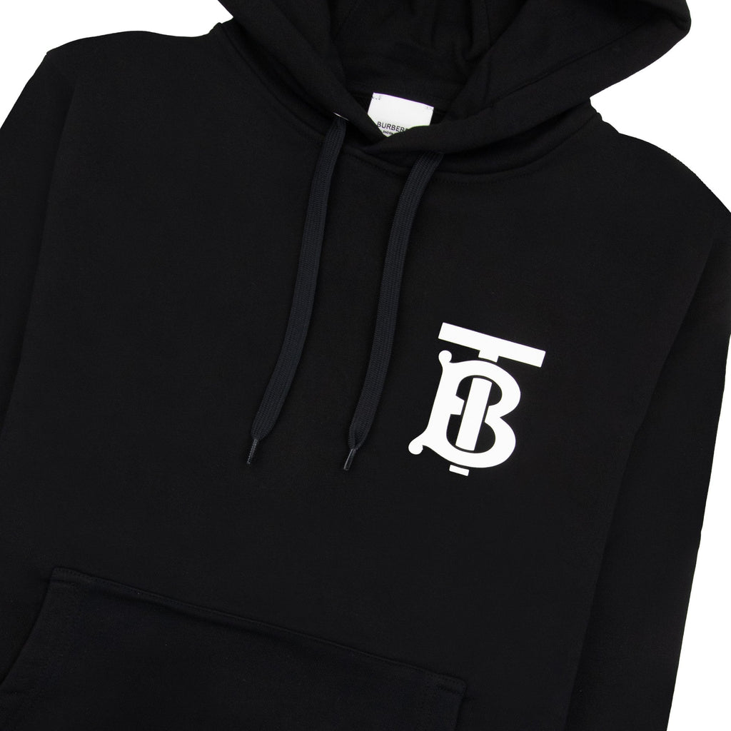 Burberry Landon Tb Logo Hoodied Sweatshirt Black