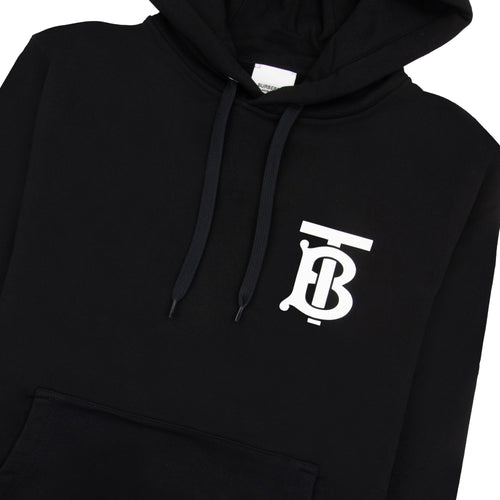 Burberry Landon Tb Logo Hoodied Sweatshirt Black